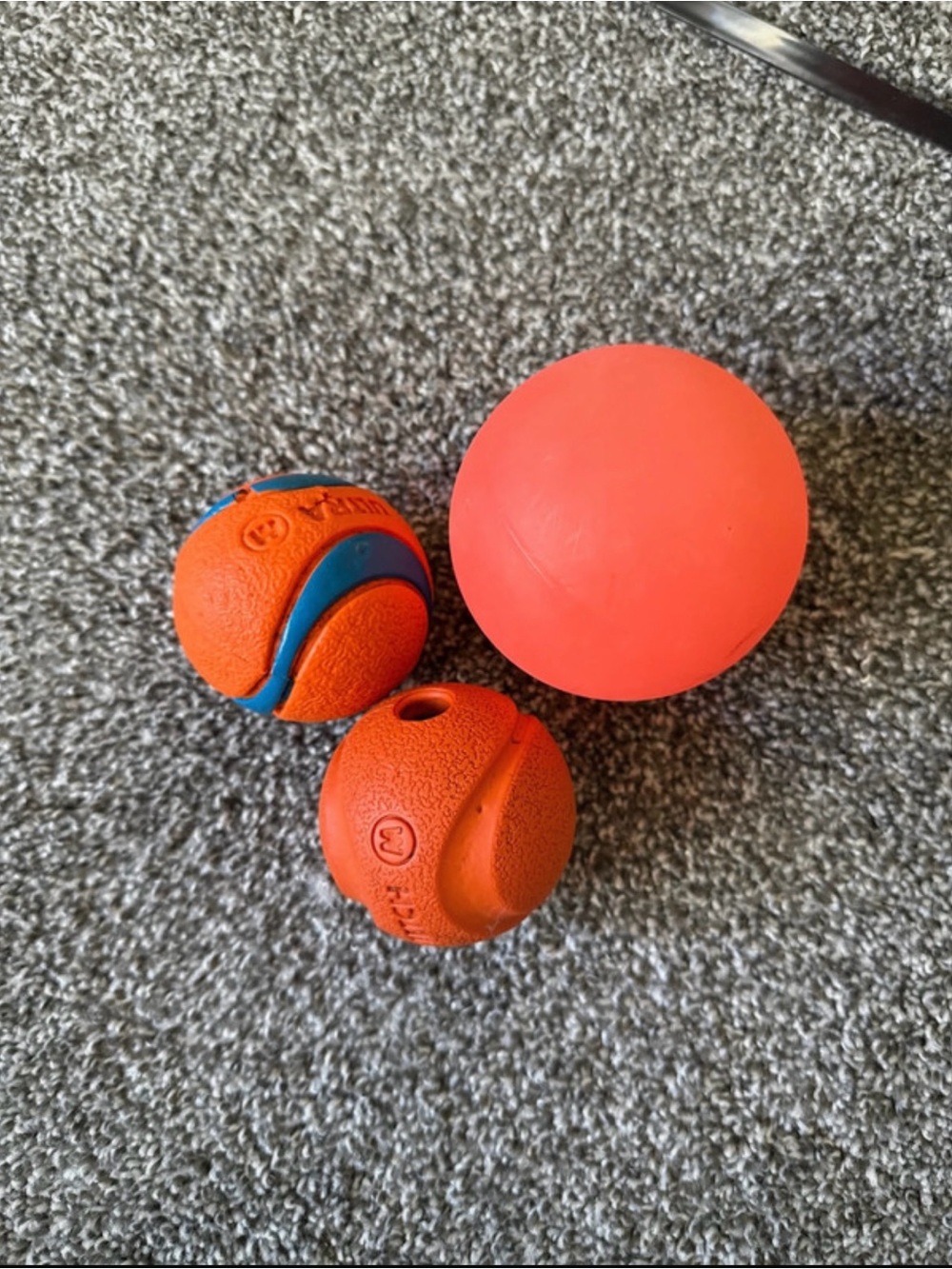 Durable Orange Dog Fetch Ball Set - Pet Play Toys